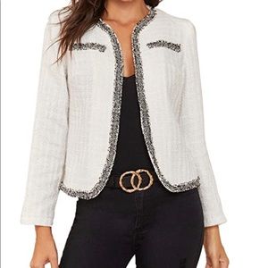 Open Front Tweed Jacket